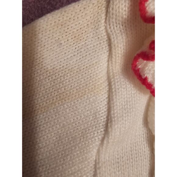 Toddler Girls Sweater Hoodie Zipper Front By Winnie The Pooh White Red Ruffles - Picture 5 of 8